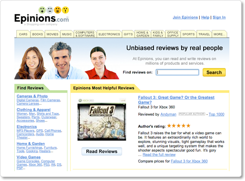 shopping.com design process