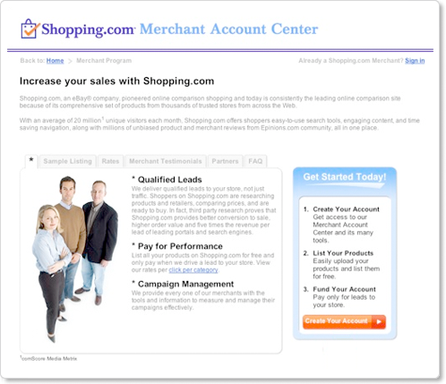 shopping.com design process